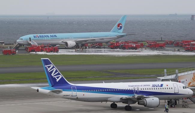 Korean Air jet has engine fire in Tokyo, people evacuated | iNFOnews.ca
