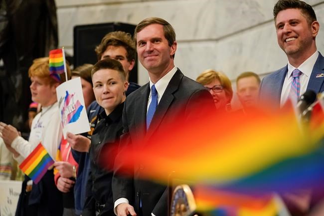 Governor makes history by attending gay rights rally | iNFOnews.ca CP1991591009