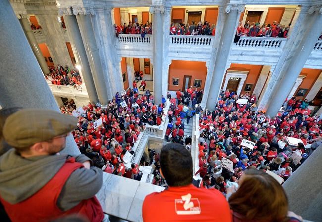 Kentucky, Oklahoma teachers rally as rebellion grows | iNFOnews.ca