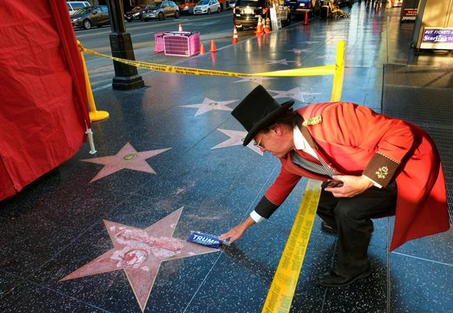 The Latest: Quick repairs planned for damaged Trump star | iNFOnews.ca