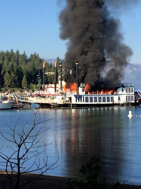 The Latest: 2 minor injuries in Tahoe cruise boat fire | iNFOnews.ca