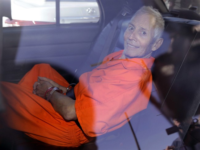 Real estate heir Robert Durst agrees to come to Los Angeles to face murder charge | iNFOnews.ca CP35780153