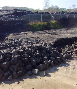 Crews removing 1,200 tons of rock left behind after lava flowed through trash transfer station | iNFOnews.ca