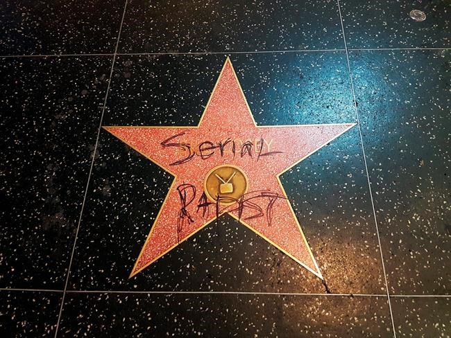 Cosby's Hollywood Walk of Fame star vandalized with graffiti | iNFOnews.ca