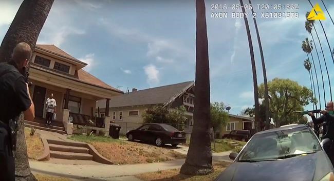 LAPD releases first body-cam footage after in-custody death | iNFOnews.ca