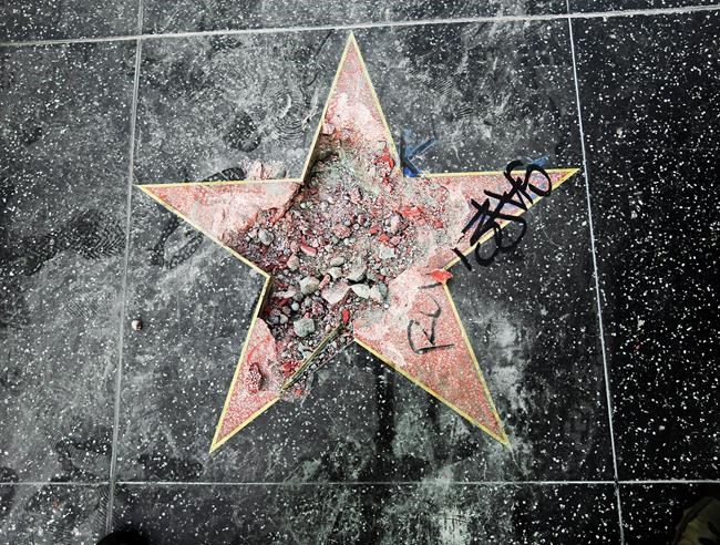 Man sentenced for smashing Trump's Hollywood star with axe | iNFOnews.ca CP310165163