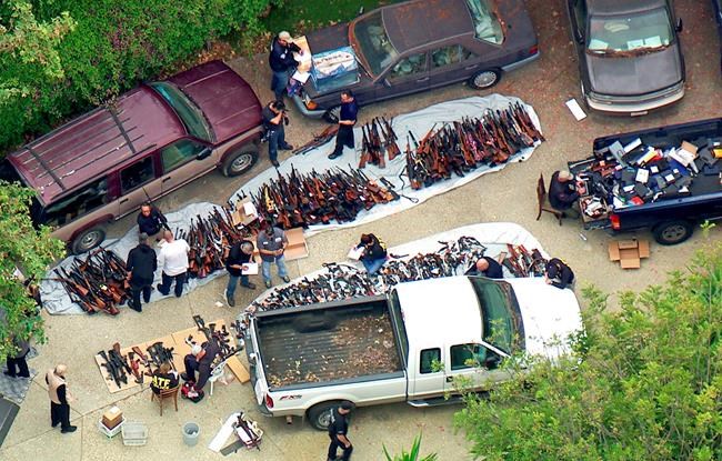Cache of 1,000 guns seized from Los Angeles mansion in raid | iNFOnews.ca