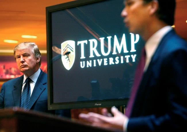 The Latest: Judge sets schedule for Trump University trial | iNFOnews.ca