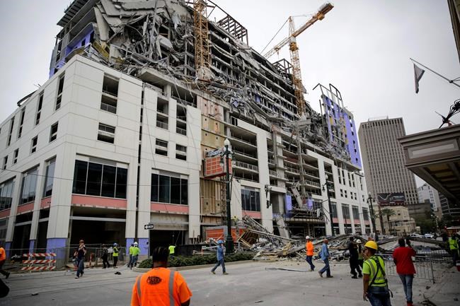 New Orleans hotel collapse: Search on for a missing worker | iNFOnews.ca