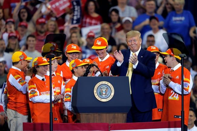 Trump gripes about impeachment, media at Louisiana rally | iNFOnews.ca