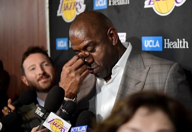 Magic Johnson abruptly resigns as Lakers' president | iNFOnews.ca