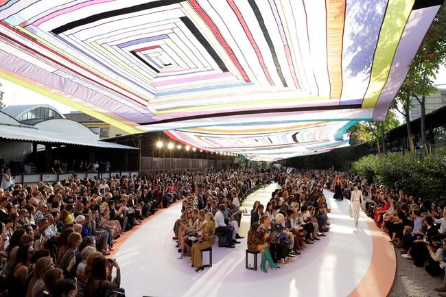 Angela Missoni shows feather-light sheer knits in Milan | iNFOnews.ca