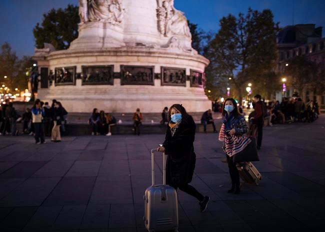 Empty Parisian sidewalks as France enters day 1 of lockdown | iNFOnews.ca