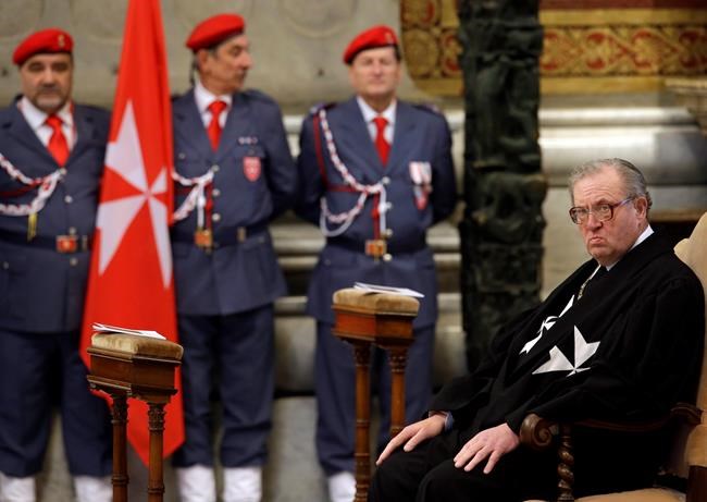 The Latest: Knights of Malta call special session Saturday | iNFOnews.ca The Latest: Knights of Malta call special session Saturday | iNFOnews.ca