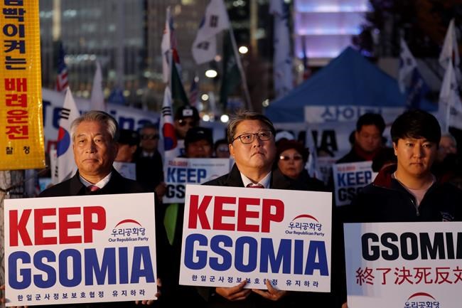 In reversal, Seoul to keep Japan military intelligence pact | iNFOnews.ca In reversal, Seoul to keep Japan military intelligence pact | iNFOnews.ca