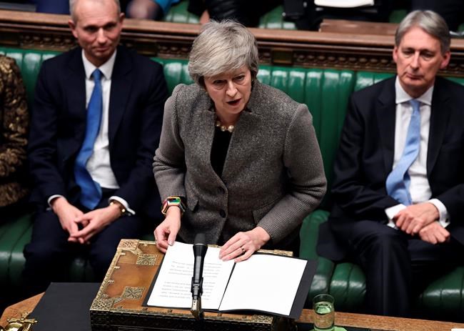 May says postponed Brexit vote to be held week of Jan 14 | iNFOnews.ca CP339719611