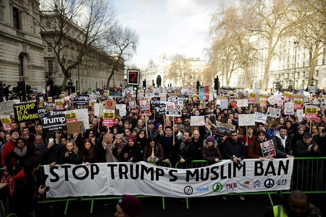 London protesters call for UK to withdraw Trump invitation | iNFOnews.ca