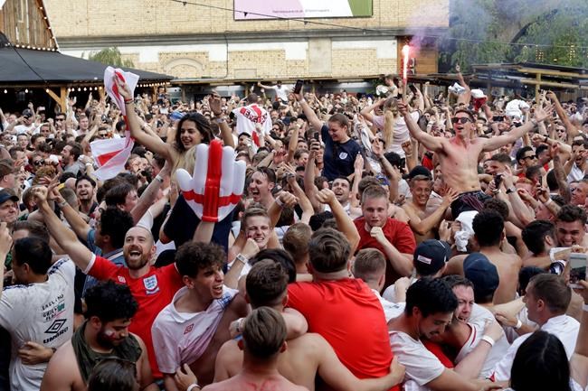 England fans celebrate World Cup win over Sweden at IKEA | iNFOnews.ca