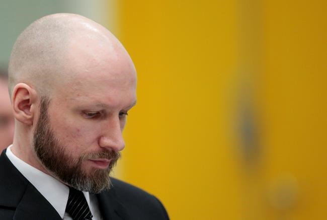 Norwegian mass murderer Breivik makes Nazi salute at court | iNFOnews.ca