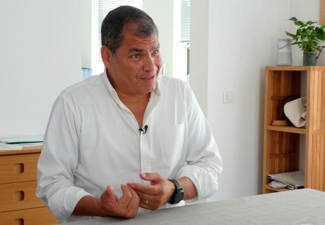 AP Interview: Correa says no plans to return to Ecuador | iNFOnews.ca CP112011396