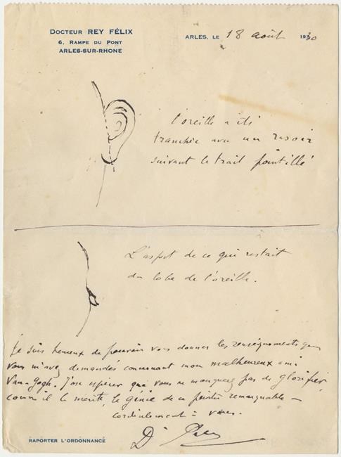 Sketch offers evidence Van Gogh cut off nearly all his ear | iNFOnews.ca Sketch offers evidence Van Gogh cut off nearly all his ear | iNFOnews.ca