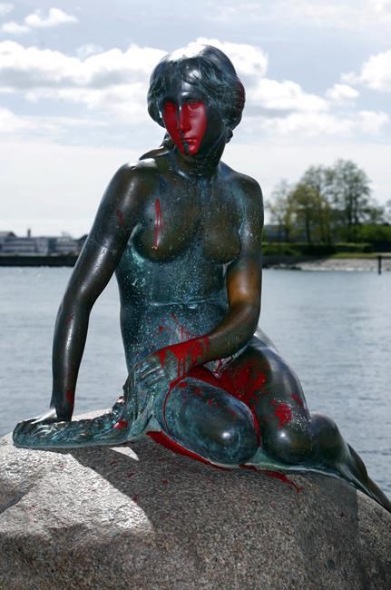 Copenhagen's Little Mermaid statue doused with paint - again | iNFOnews.ca Copenhagen's Little Mermaid statue doused with paint - again | iNFOnews.ca