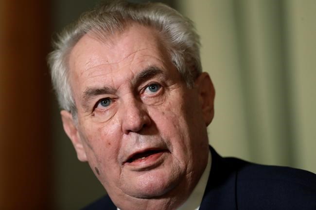 Divisive Czech President Zeman to seek re-election in 2018 | iNFOnews.ca