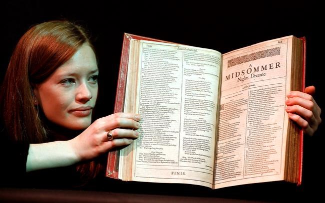 Shakespeare First Folio fetches $2.75 million at auction | iNFOnews.ca Shakespeare First Folio fetches $2.75 million at auction | iNFOnews.ca