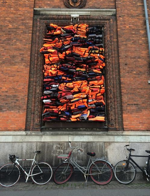 Migrant lifejackets turned into artwork in Copenhagen | iNFOnews.ca Migrant lifejackets turned into artwork in Copenhagen | iNFOnews.ca