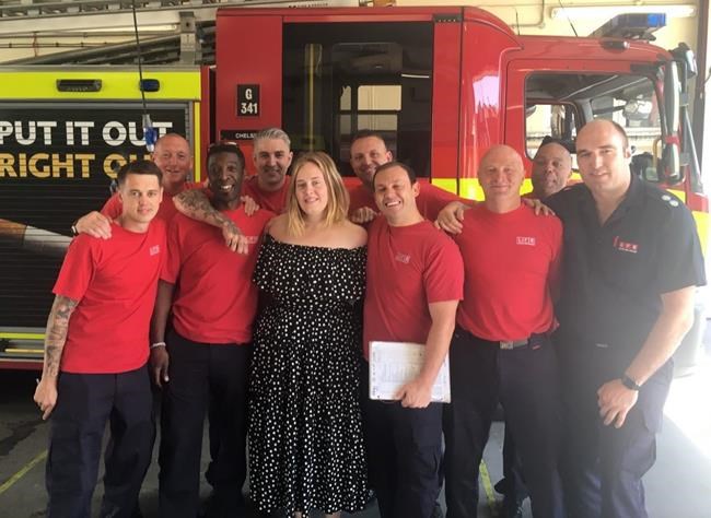 Adele visits London firefighters after tower block blaze | iNFOnews.ca Adele visits London firefighters after tower block blaze | iNFOnews.ca