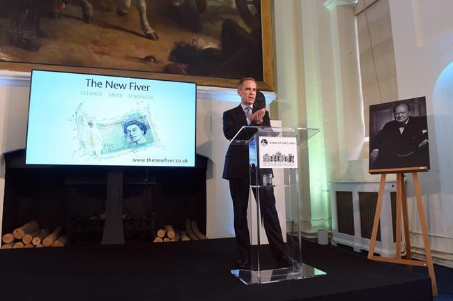 Bank of England's new 5-pound note features Churchill | iNFOnews.ca
