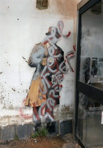 Banksy 'Spy Booth' artwork at centre of preservation campaign defaced by vandal | iNFOnews.ca
