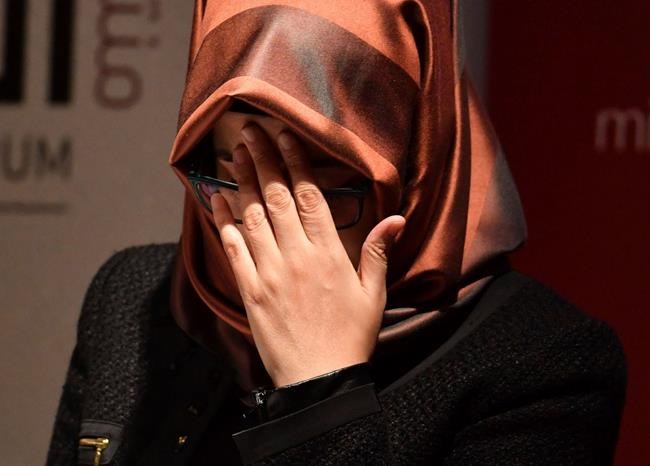 Khashoggi's fiancee calls on Trump to prevent 'coverup' | iNFOnews.ca