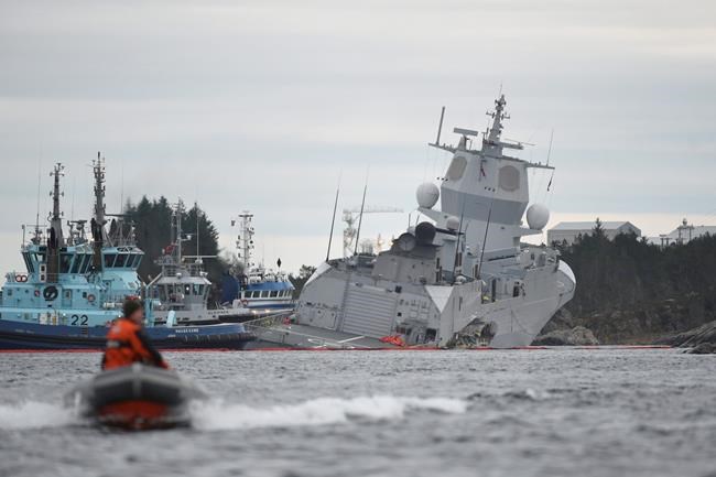 Norwegian frigate could sink after being rammed in harbour | iNFOnews.ca Norwegian frigate could sink after being rammed in harbour | iNFOnews.ca