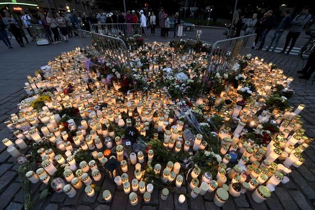 Finland honours stabbing victims; wounded suspect questioned | iNFOnews.ca