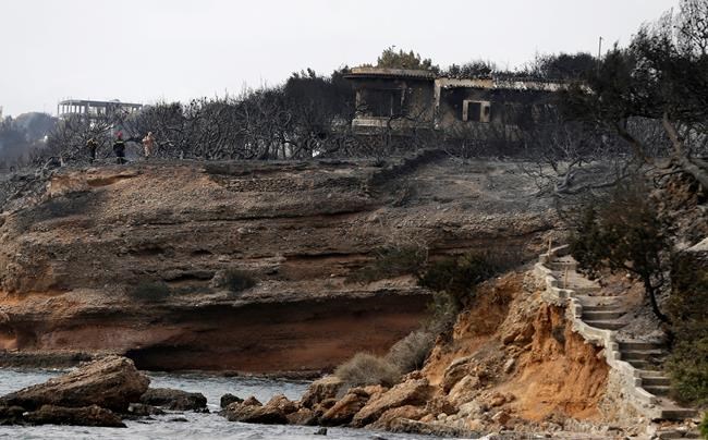 Greek island wildfire that forced villages to evacuate eases | iNFOnews.ca
