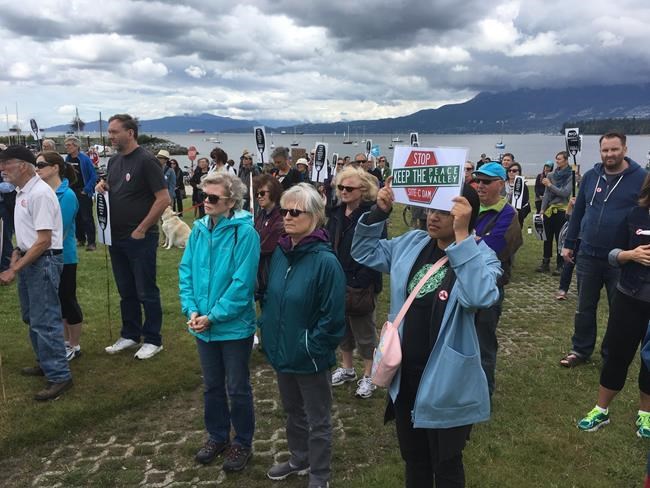Protesters rally against construction of B.C. Site C hydroelectric dam | iNFOnews.ca