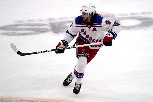 Zibanejad scores 2 in 3rd as Rangers edge Bruins 5-4 | iNFOnews.ca