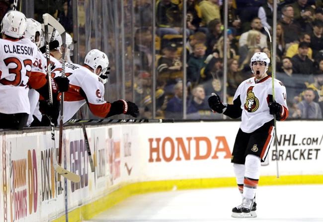 Senators beat Bruins 2-1 in shootout to pull ahead in chase | iNFOnews.ca