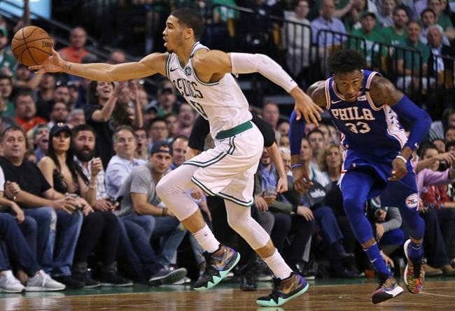 Tatum shines, Brown returns as Celtics beat 76ers 108-103 | iNFOnews.ca