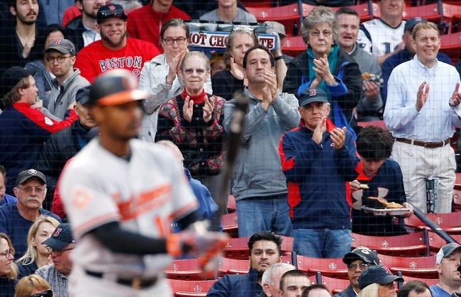 The Latest: Adam Jones gets lengthy applause in Fenway | iNFOnews.ca CP1786107898