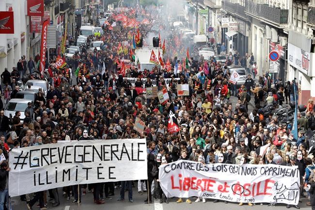 Arrests, injuries as French protesters challenge Macron | iNFOnews.ca