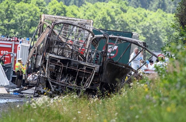 The Latest: All 18 missing in German bus crash are dead | iNFOnews.ca