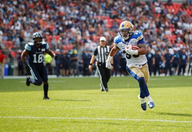 Andrew Harris, Sinopoli and Trevor Harris named CFL top performers for Week 6 | iNFOnews.ca