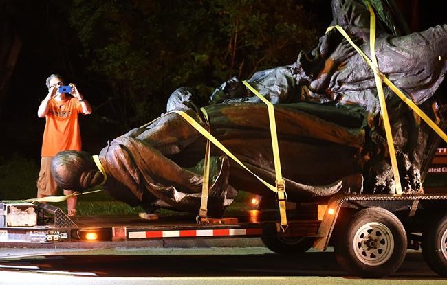 The Latest: Critic: Removing Confederate statues was wrong | iNFOnews.ca