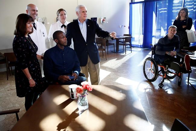 Pence visits injured service members at military hospital | iNFOnews.ca