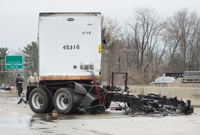 Tractor-trailer's cab severed in crash; driver survives | iNFOnews.ca Tractor-trailer's cab severed in crash; driver survives | iNFOnews.ca