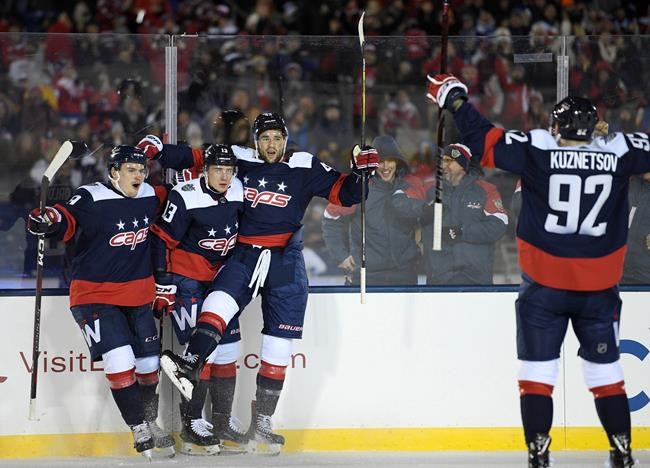Caps light up Leafs, lights go out for outdoor game at Navy | iNFOnews.ca