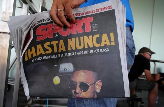 The Latest: Neymar looking to take PSG to the top | iNFOnews.ca