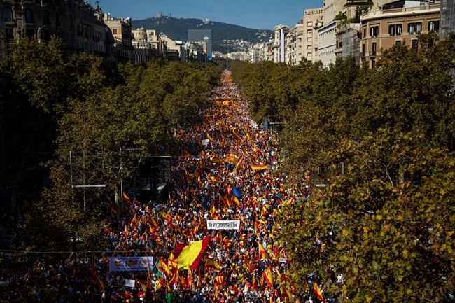 Catalans against secession are alarmed by recent violence | iNFOnews.ca Catalans against secession are alarmed by recent violence | iNFOnews.ca